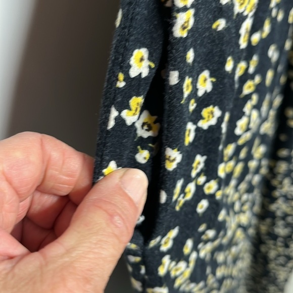 Who What Where Floral Black and Yellow Women's Dress - Picture 3 of 9